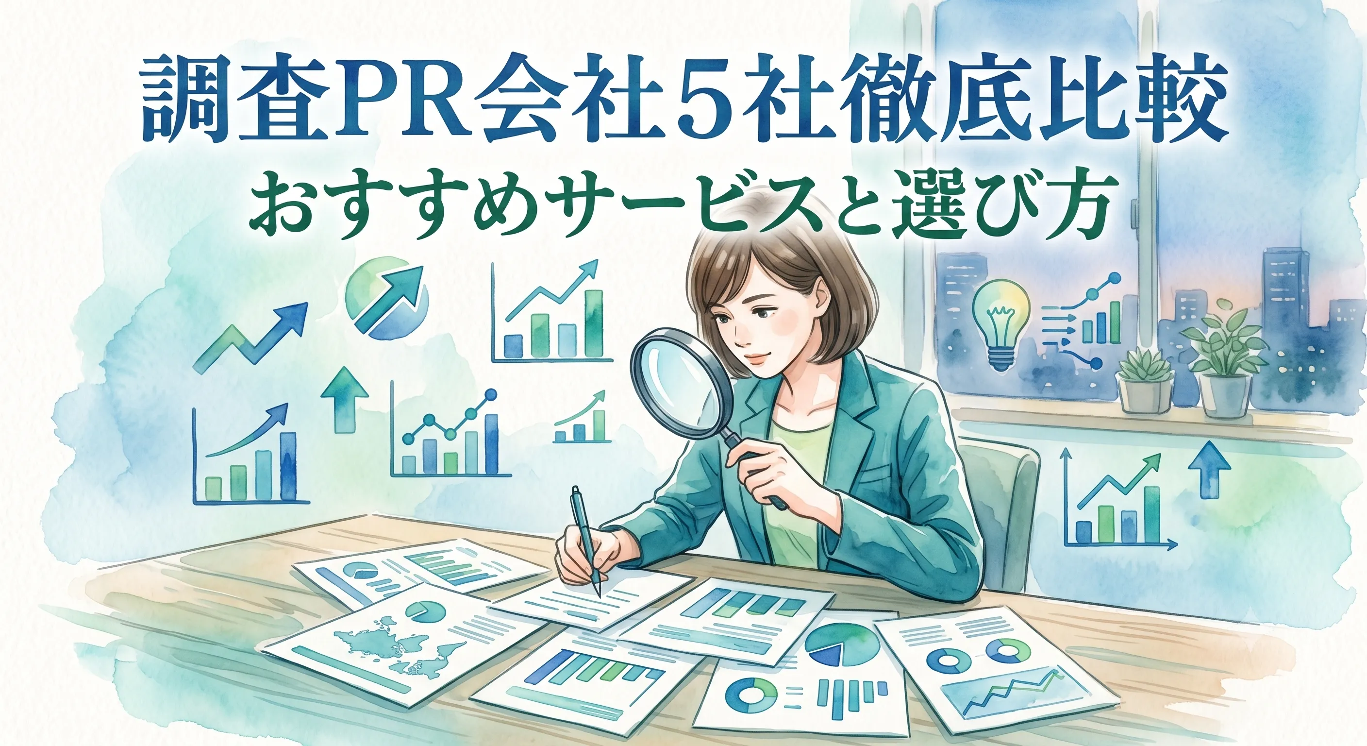 おすすめの調査PR会社はどこ？5社を徹底比較！
